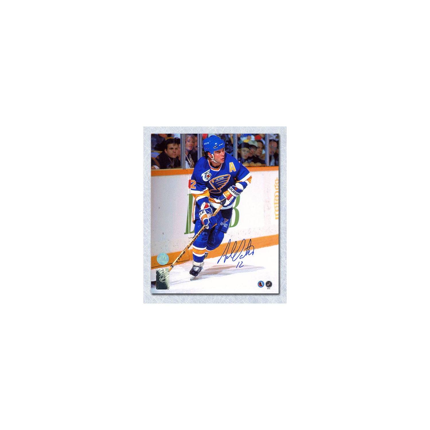 Adam Oates St Louis Blues Autographed Hockey Playmaker 8x10 Photo