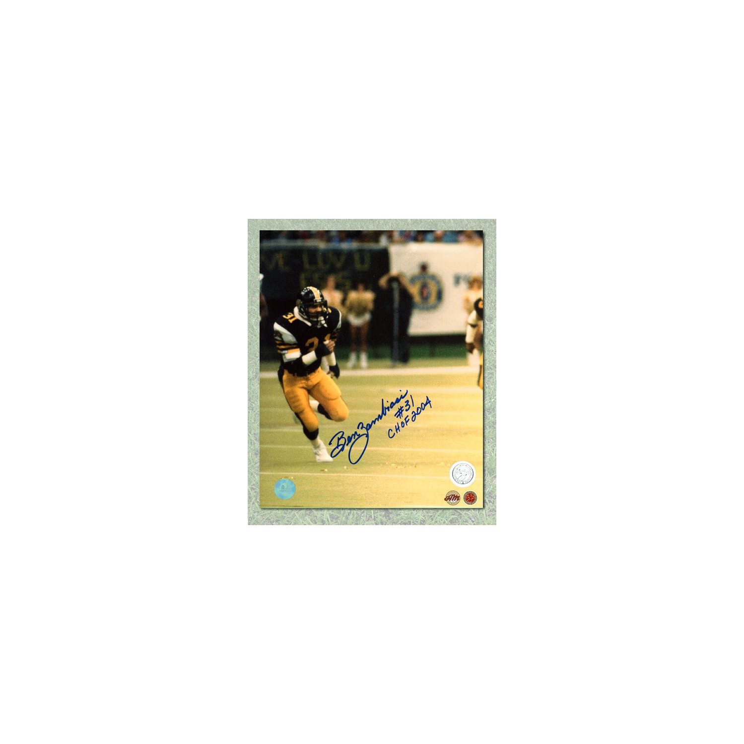 Ben Zambiasi Hamilton Tiger-Cats Autographed CFL 8x10 Photo