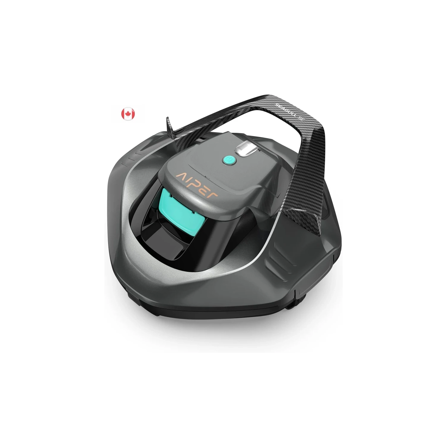 Nettoyeur de piscine robotique sans fil Seagull se | 90&nbsp;Min Runtime, voyant DEL, stationnement automatique - Gris