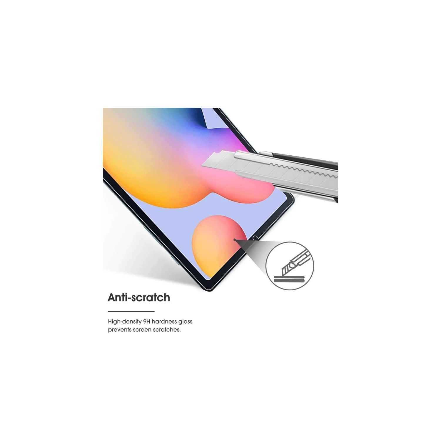 [Paquet de 2] Protecteur d'écran en verre trempé pour Galaxy Tab S6 Lite de 10,4&nbsp;po | Dureté 9H, transparent, antirayure, installation facile