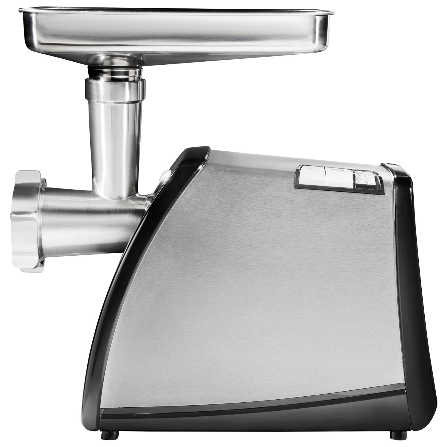 Hachoir à viande et poussoir à saucisses électrique no 8 de Weston - 650 W - Acier inoxydable