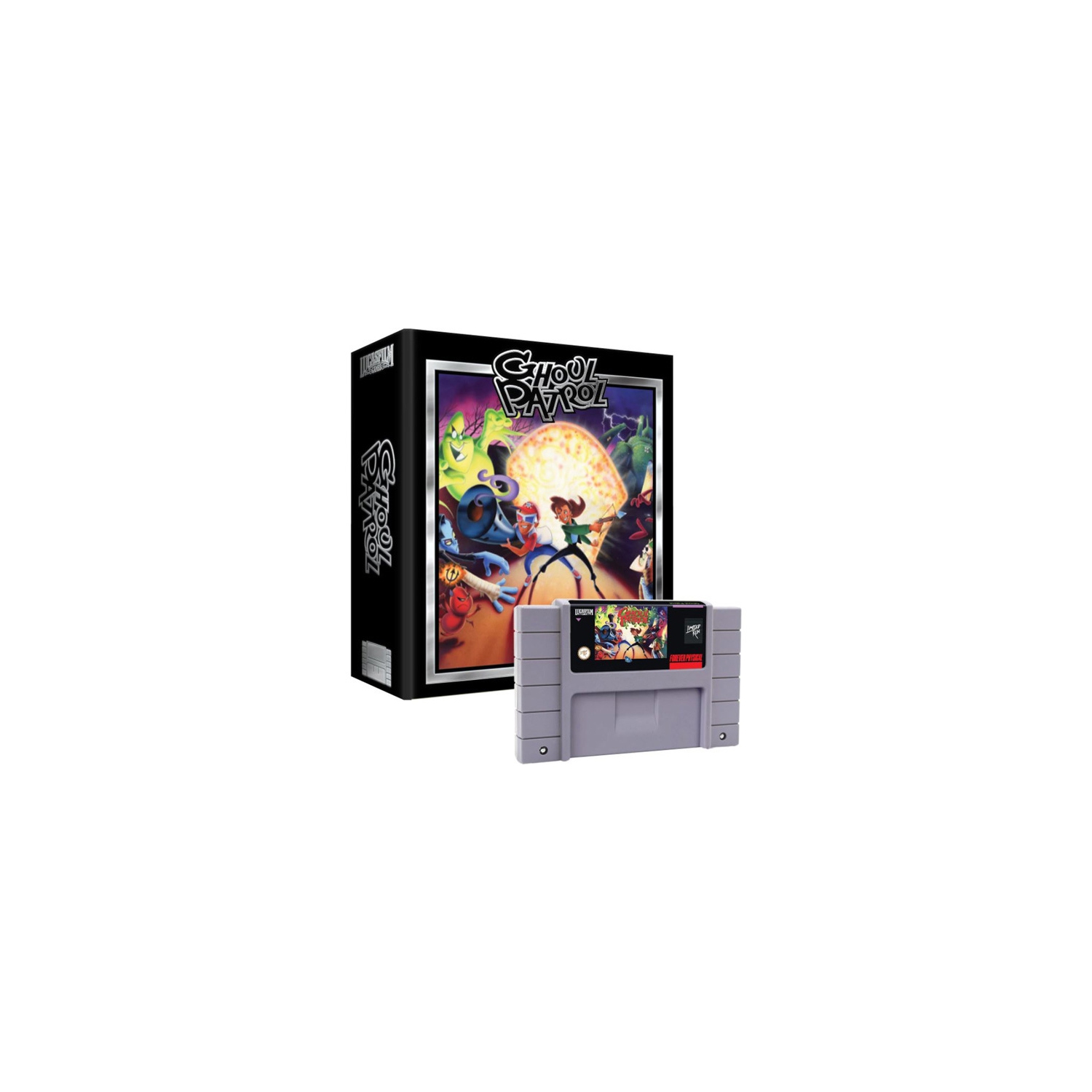 Chariot gris édition de collection de Ghoul Patrol (SNES)