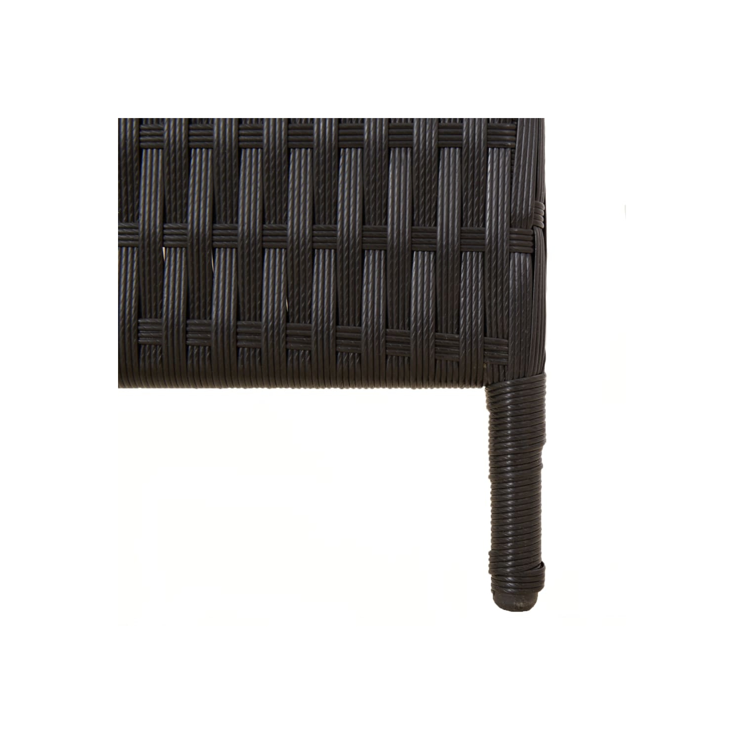 vidaXL Room Divider 6 Panels Black Poly Rattan