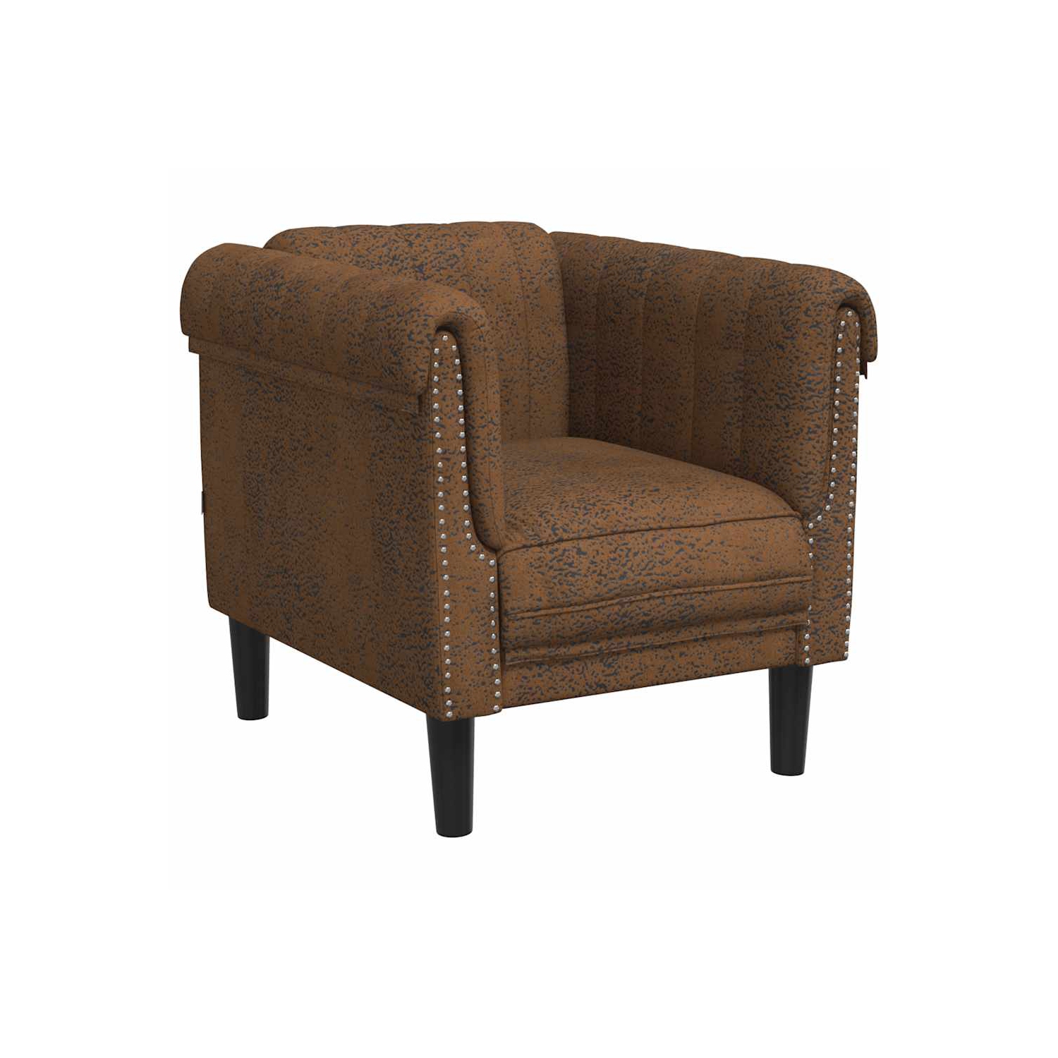 Fauteuil de sofa en similicuir brun vidaXL