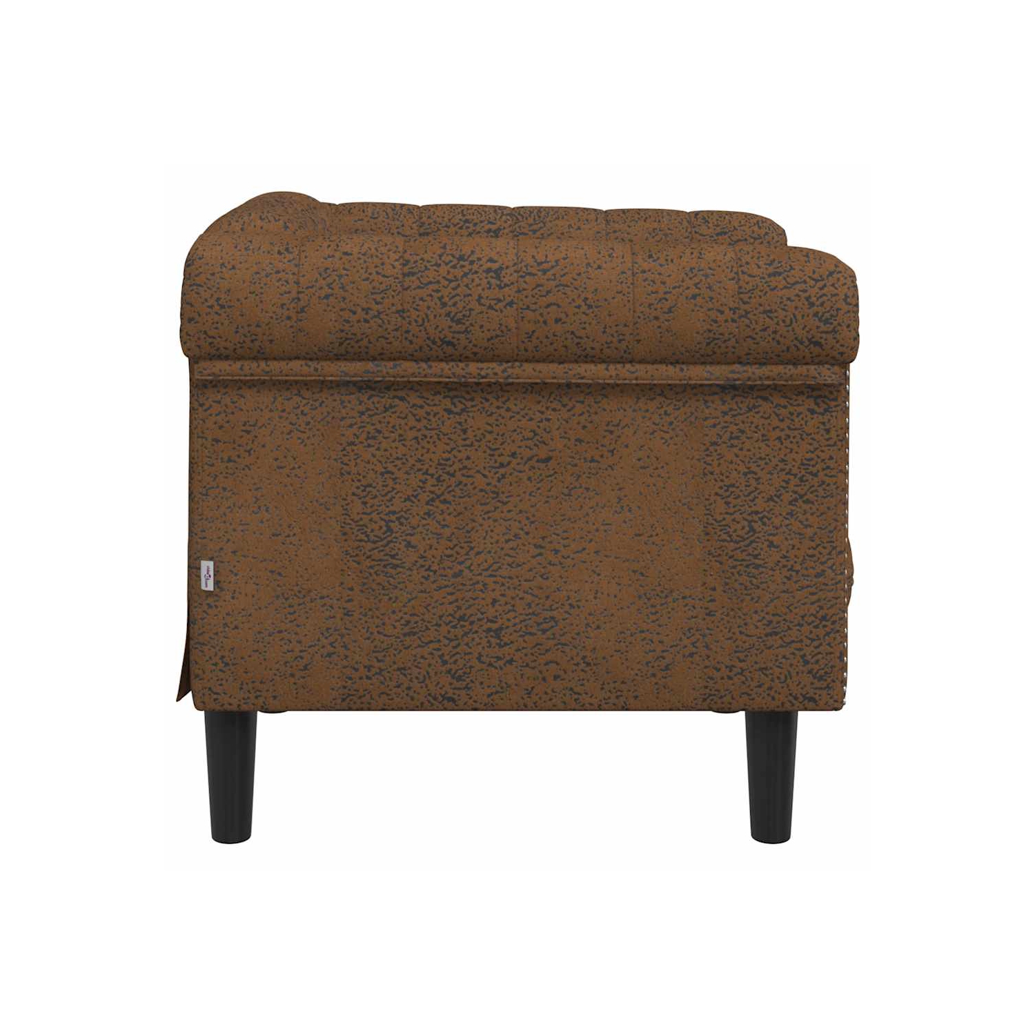 Fauteuil de sofa en similicuir brun vidaXL