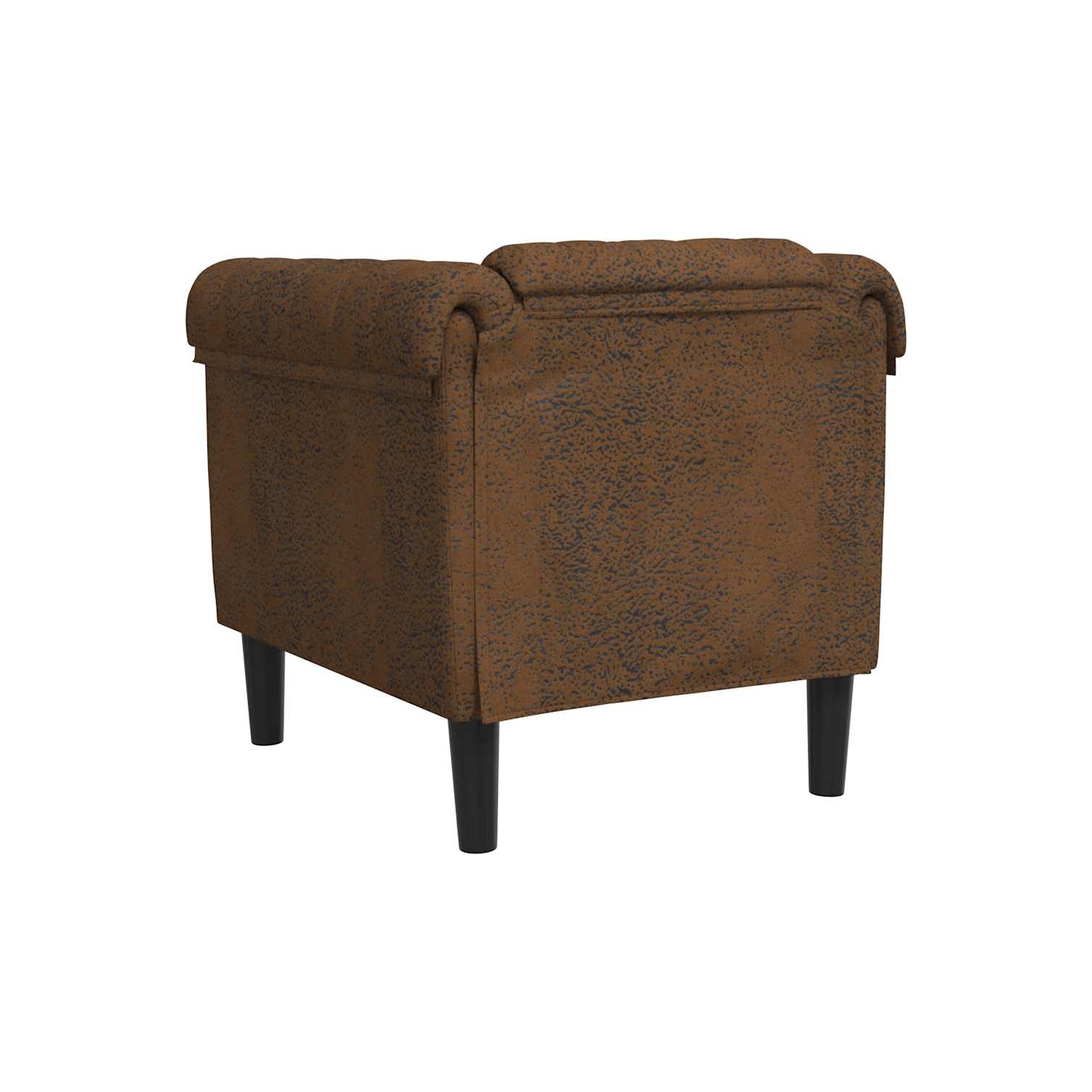 Fauteuil de sofa en similicuir brun vidaXL