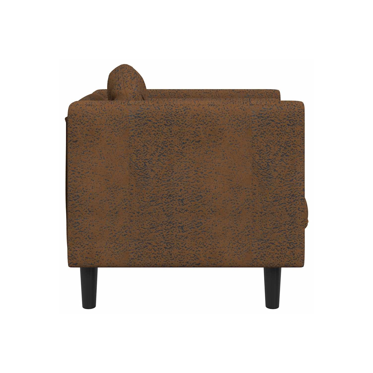 Sofa avec coussin en similicuir brun VidaXL