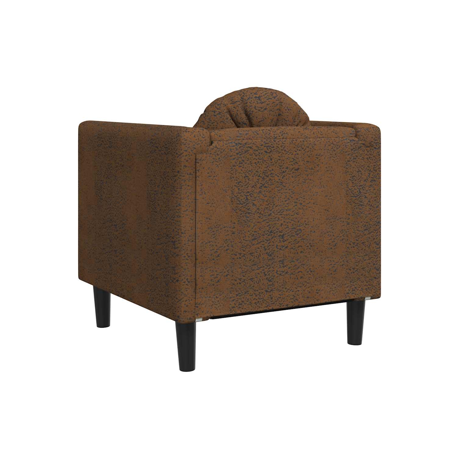 Sofa avec coussin en similicuir brun VidaXL