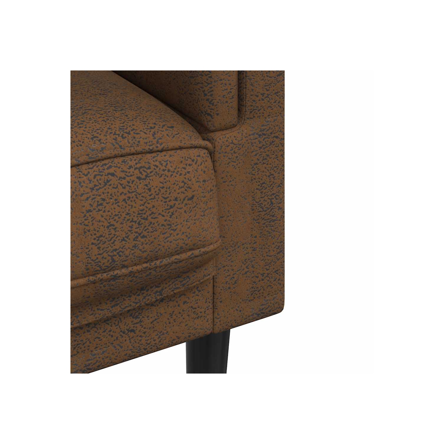 Sofa avec coussin en similicuir brun VidaXL