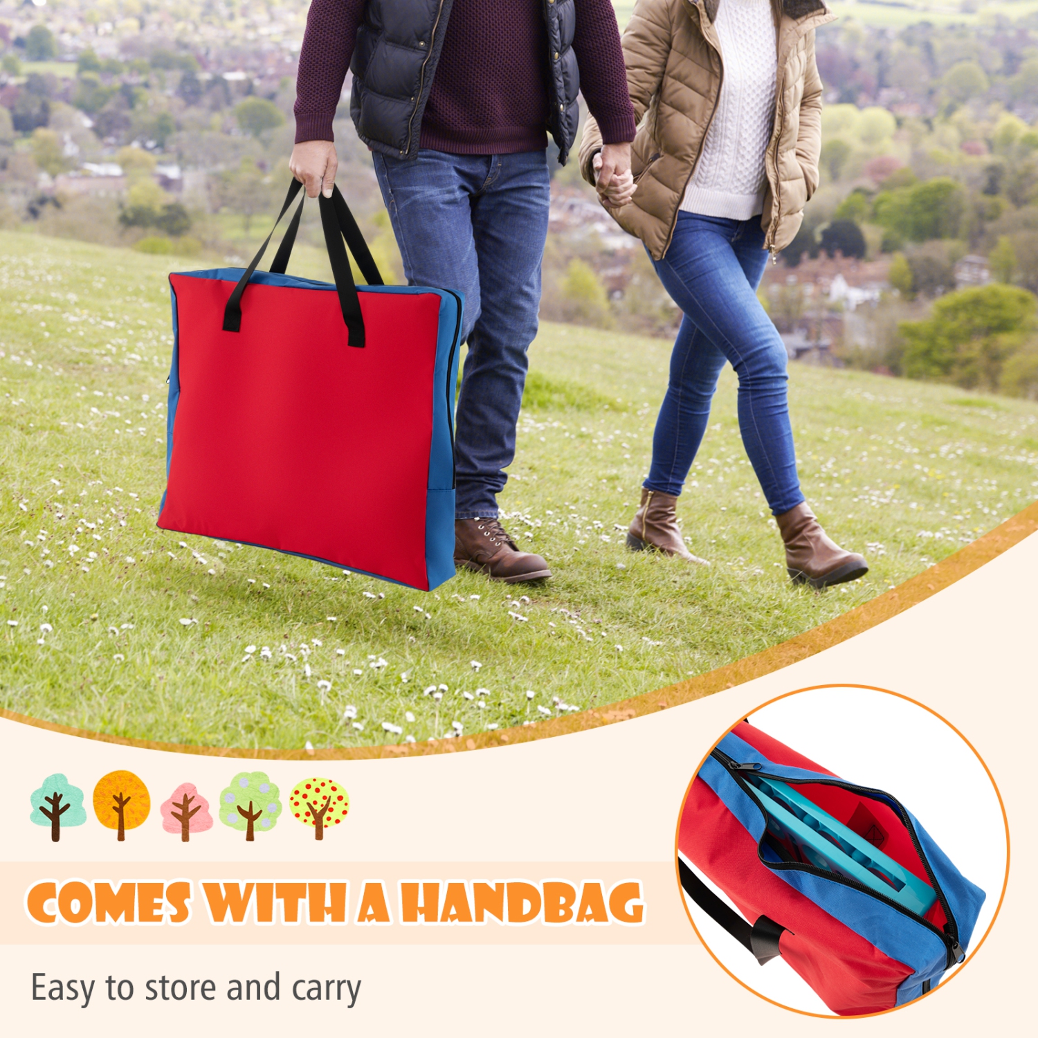 Costway Wall Mounted or Tabletop Giant 4 in a Row Jumbo 4-to-Score Connect Game Set