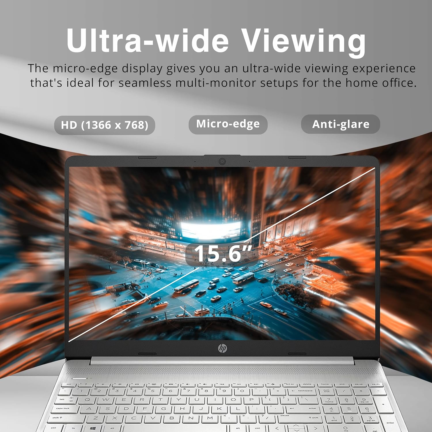 HP 15.6" HD Everyday Slim Business Laptop, Intel Core i3-1115G4, 256GB PCIe SSD, 8GB DDR4 RAM, Intel UHD Graphics, 720p HD Camera, Windows 11 S,