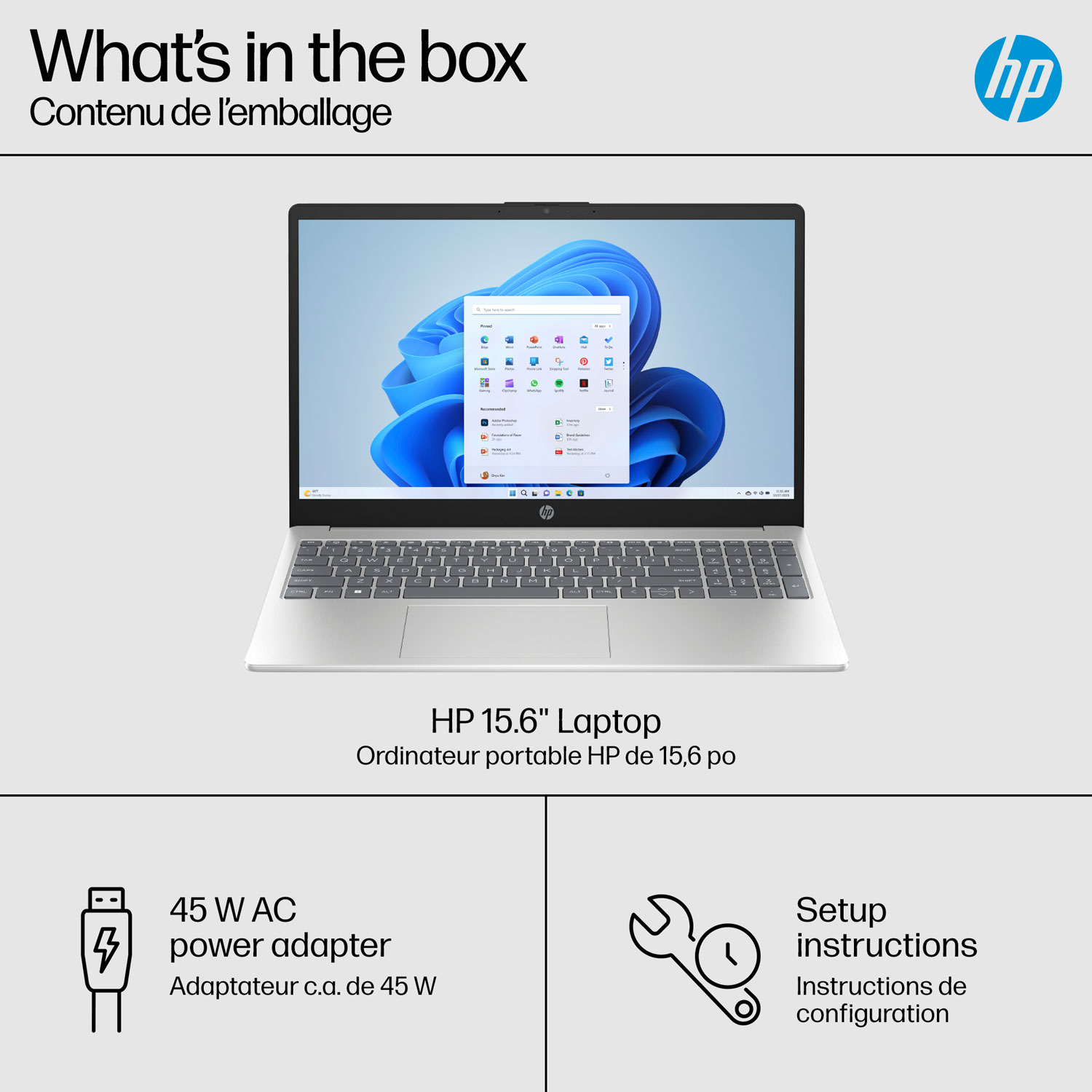 HP 15.6" Laptop - Natural Silver