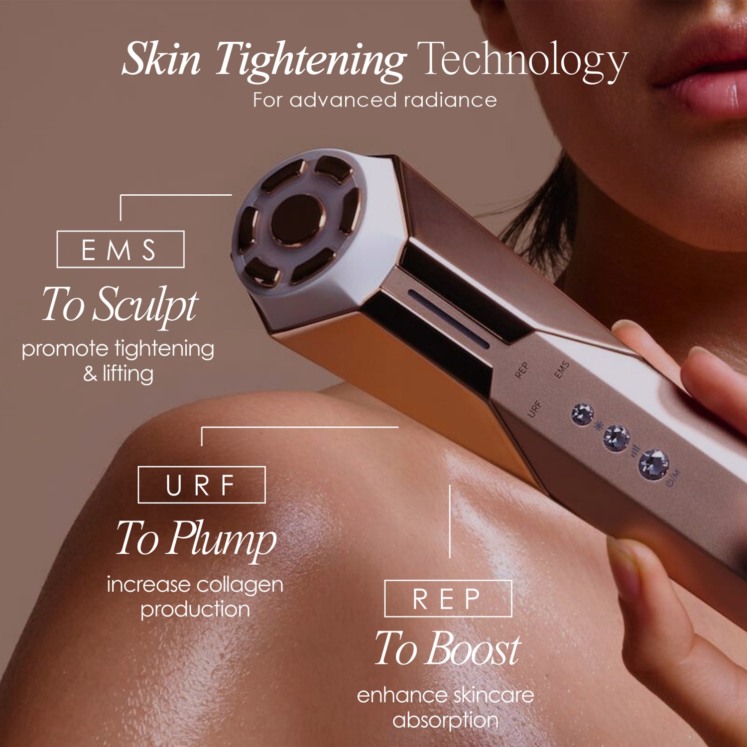 Project E Beauty REVA | Instant Age Renewal Wand | Anti-Aging Facial Massager | Skin Tightening & Lifting | Sculpting & Toning