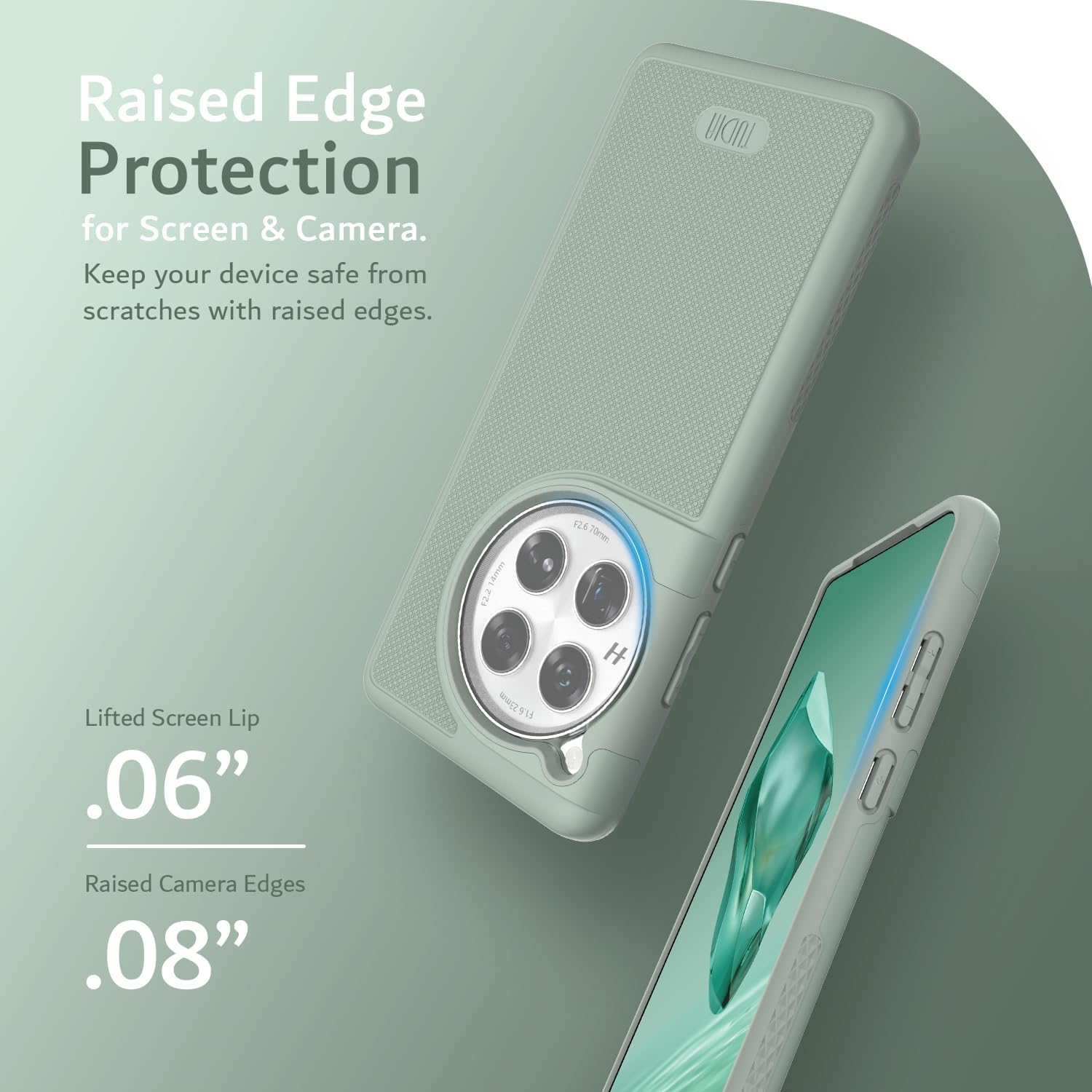 TUDIA MergeGrip OnePlus 12 Case Magsafe Compatible - Green Lily