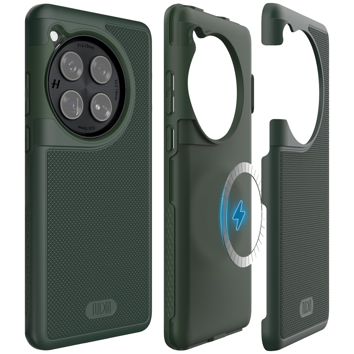 TUDIA MergeGrip OnePlus 12 Case Magsafe Compatible - Pine Green