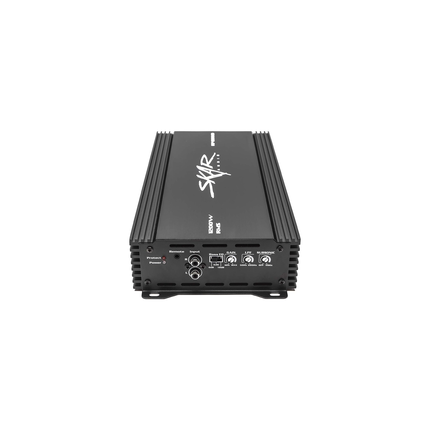 Skar Audio ‎40.64 x 15.24 x 6.35 cm Monoblock Class D Mosfet Amplifier RP-1200.1D with Remote Control Subwoofer Level Black