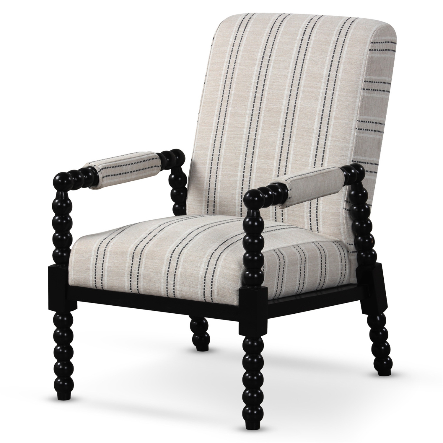 Gymax 2PCS Accent Chair Upholstered Armchair w/ Rubber Wood Frame Ergonomic Backrest