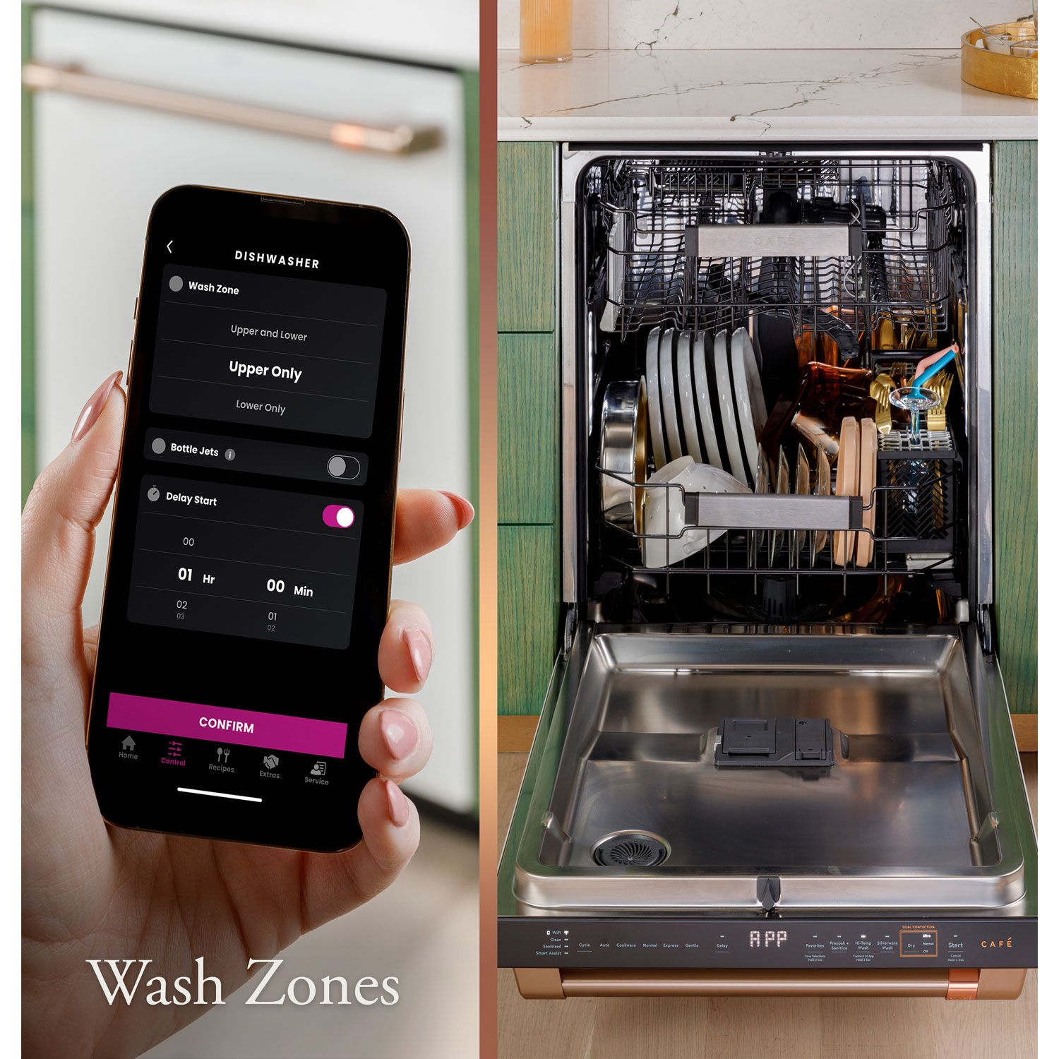 Lave-vaisselle encastrable personnalisable 24 po 39dB Professional de Café - Acier inoxydable