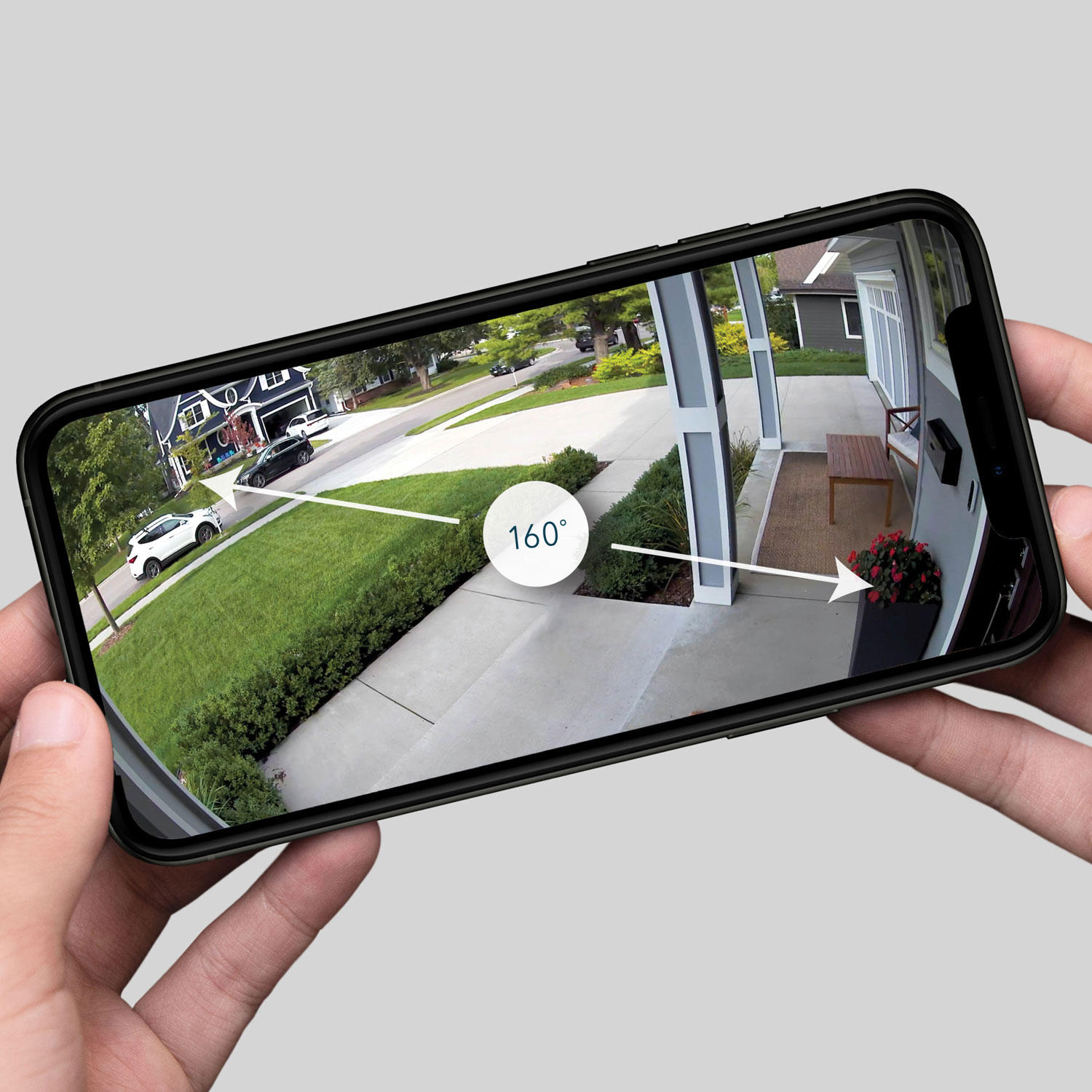 Caméra de surveillance intérieure/extérieure sans fil 2K Pro 5S d'Arlo - Ensemble de 2