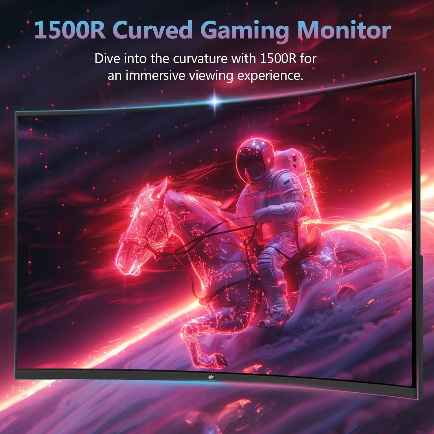 Moniteur de jeu incurvé 1&nbsp;ms 240&nbsp;Hz HD intégrale 1080P UG27P 27 po de Z-EDGE - Noir