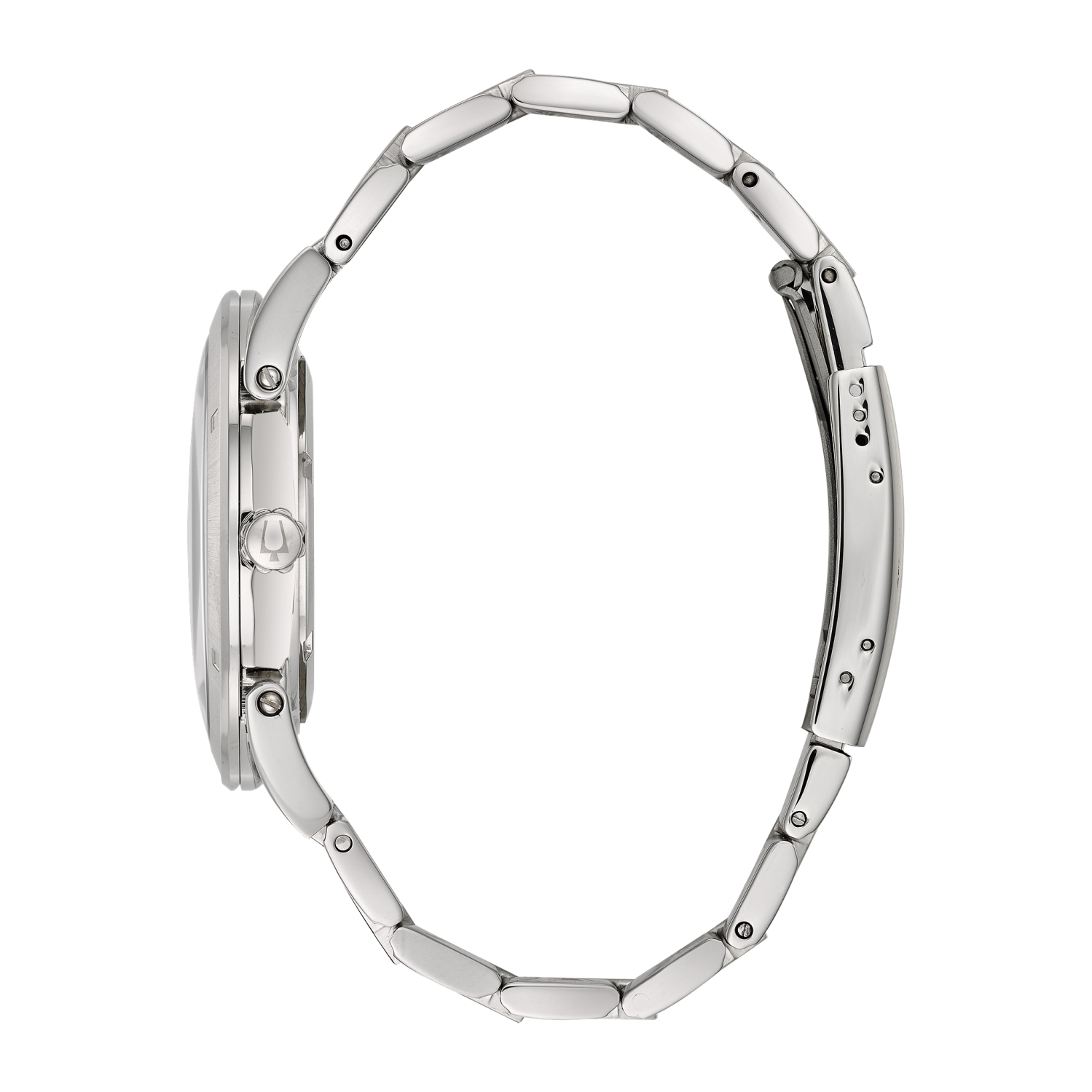 Bulova Mens Classic Quartz Watch 43mm Silver-Tone Stainless Steel Case and Bracelet with Blue Dial