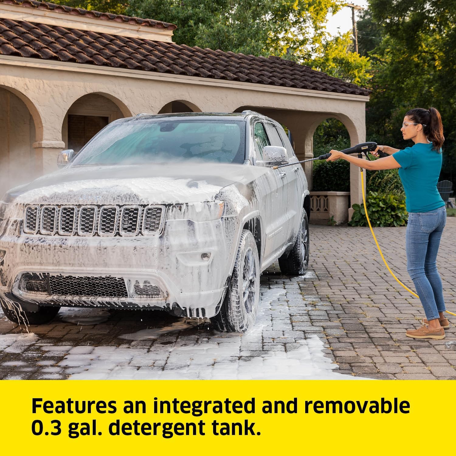 Pulvérisateur électrique Karcher K1800PS Cube 1800 lb/po² 1,2 gal/min avec Turbo, 15° et buses à savon