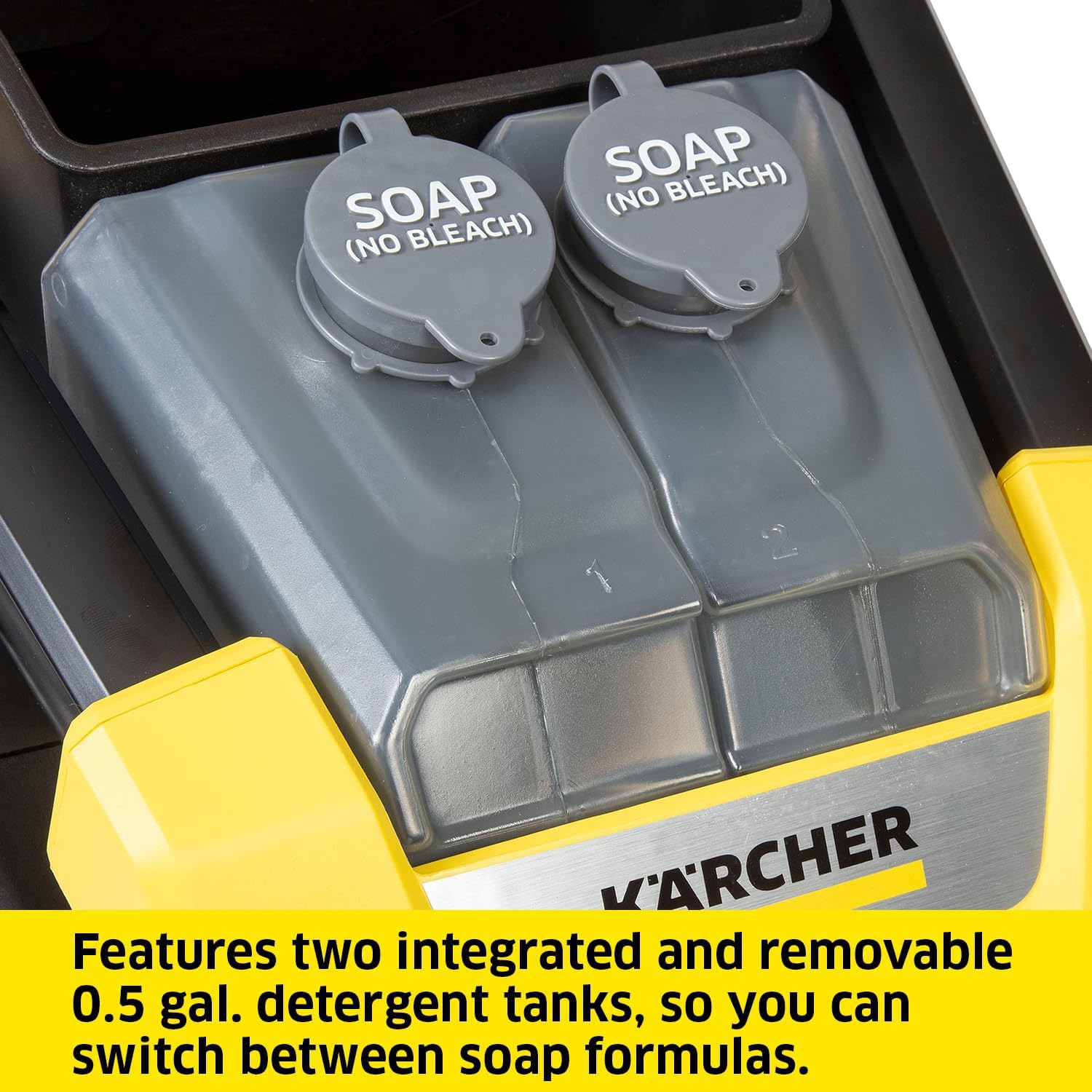 Kärcher K2300PS Max 2875 PSI Electric Pressure Washer with 4 Spray Nozzles - Great for cleaning Cars, Siding, Driveways, Fencing and more - 1.2 GPM