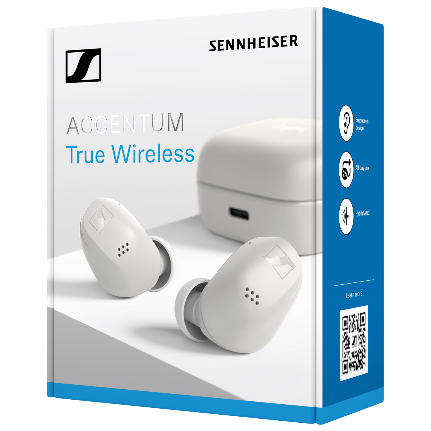 Sennheiser ACCENTUM In-Ear Noise Cancelling True Wireless Earbuds - White