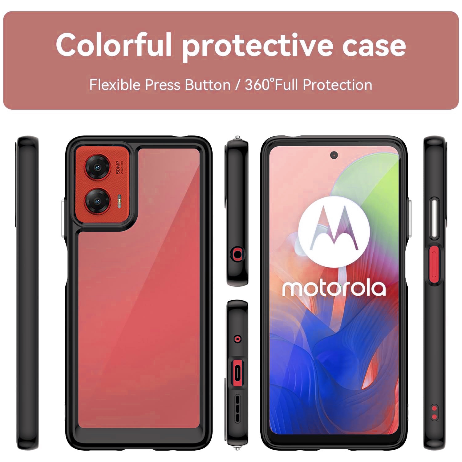 XCRS Moto G Stylus 5G 2024 Étui rigide transparent acrylique