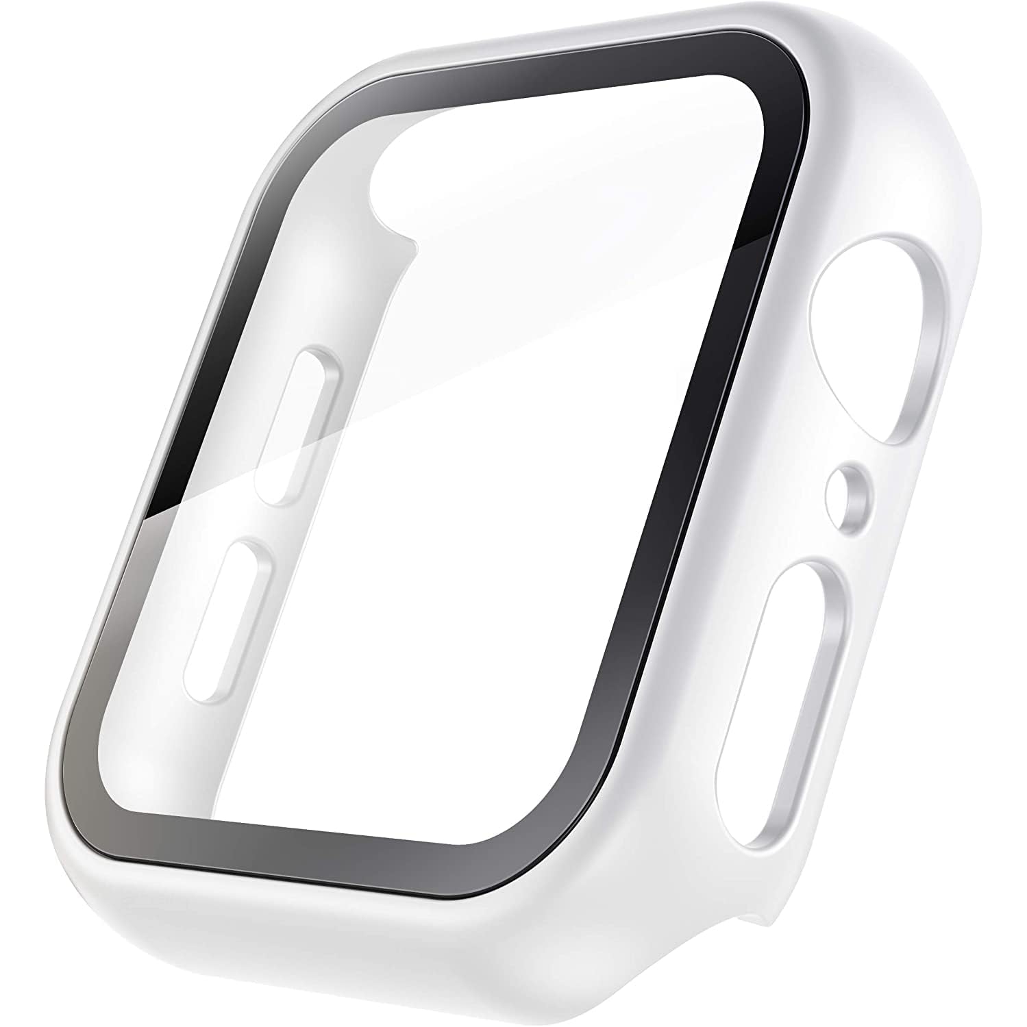 L’étui pour PC d’Inskin avec protecteur d’écran en verre trempé intégré convient aux Apple Watch Series 6/5/4/se 44&nbsp;mm.White.