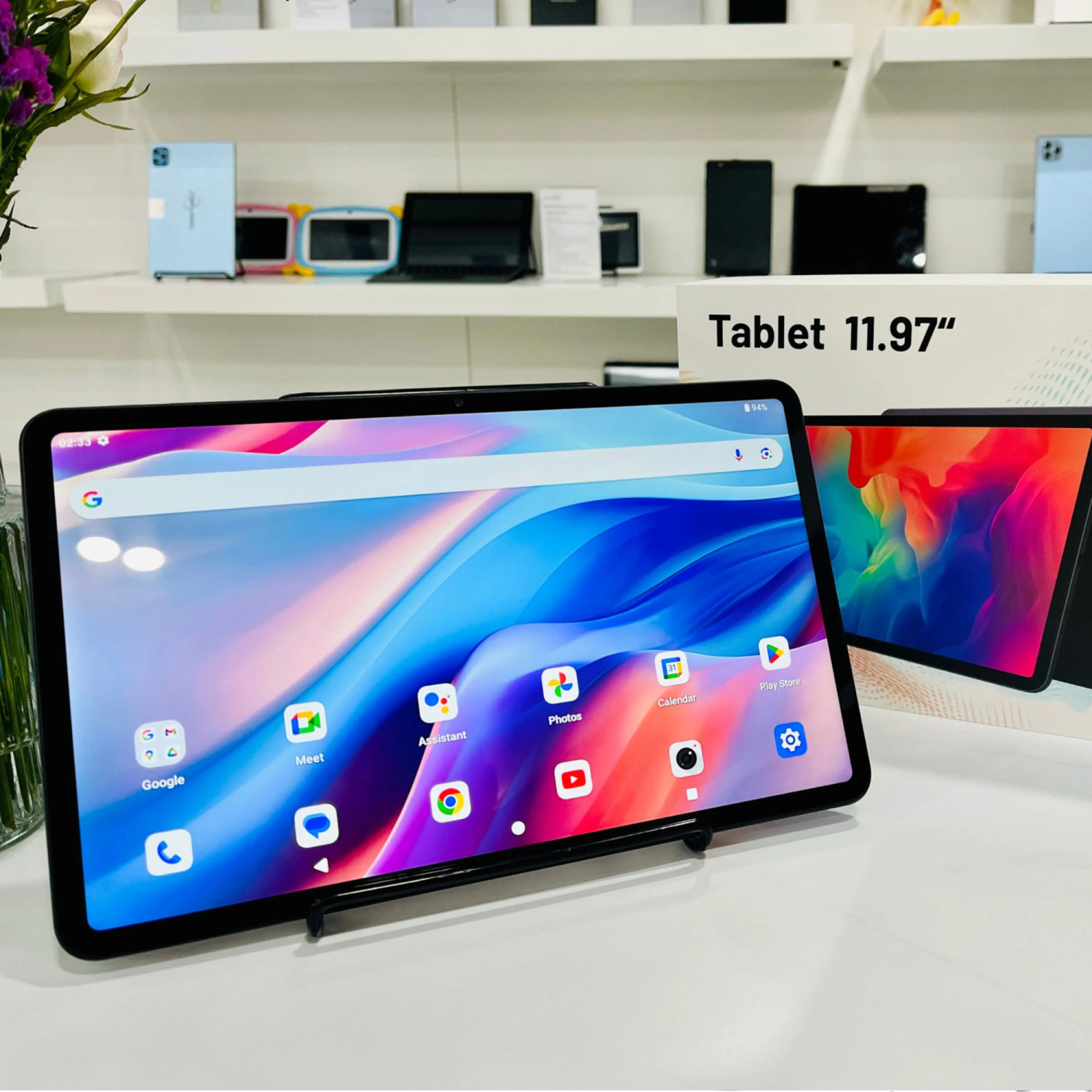 Tablette 12&nbsp;po TUTT LTE 4G SIM Android 14 | Étui + stylet 128&nbsp;Go + mémoire vive 6&nbsp;Go | Caméra P11 double + 128&nbsp;Go de SanDisk