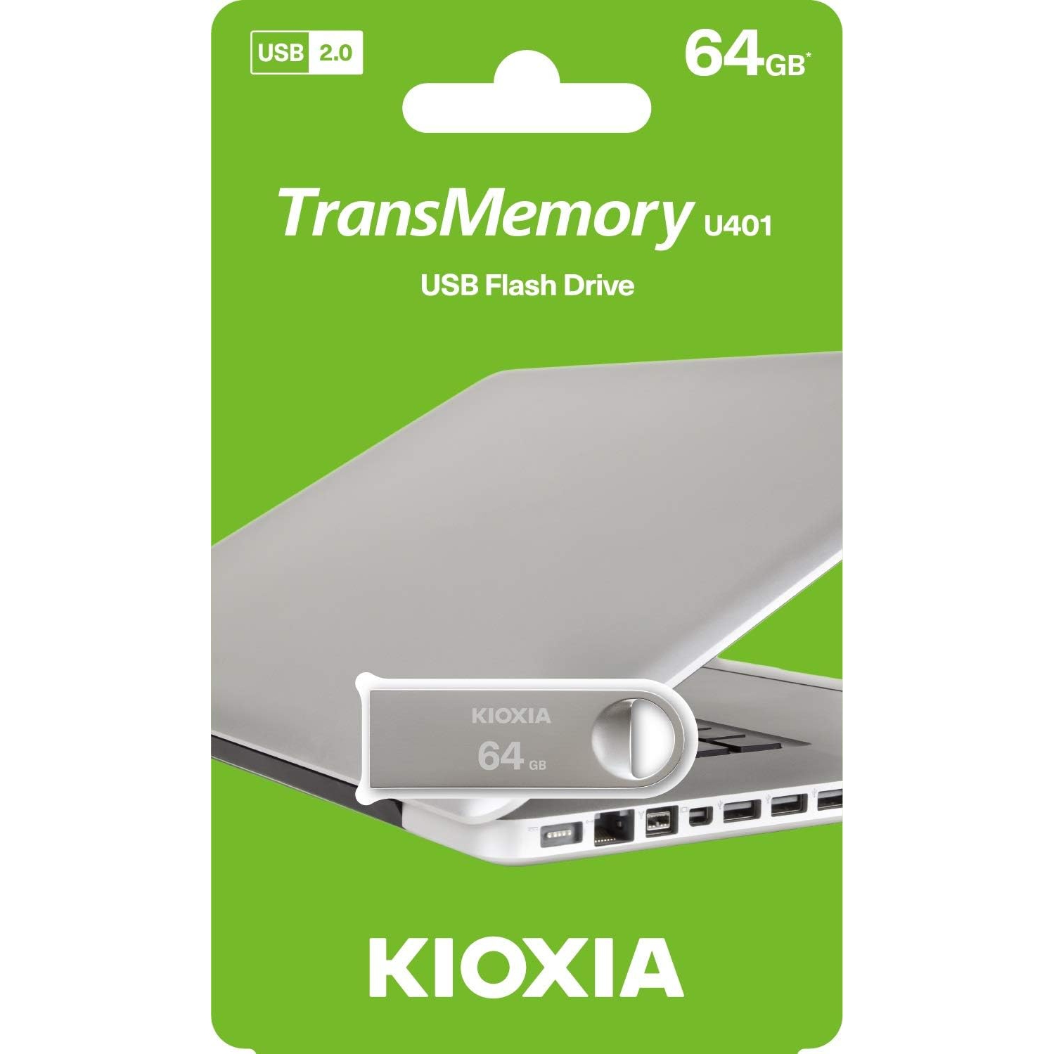 Kioxia U401 Metal TransMemory 64GB USB2.0 Flash Drive Portable Data Disk USB Stick LU401S064GG4
