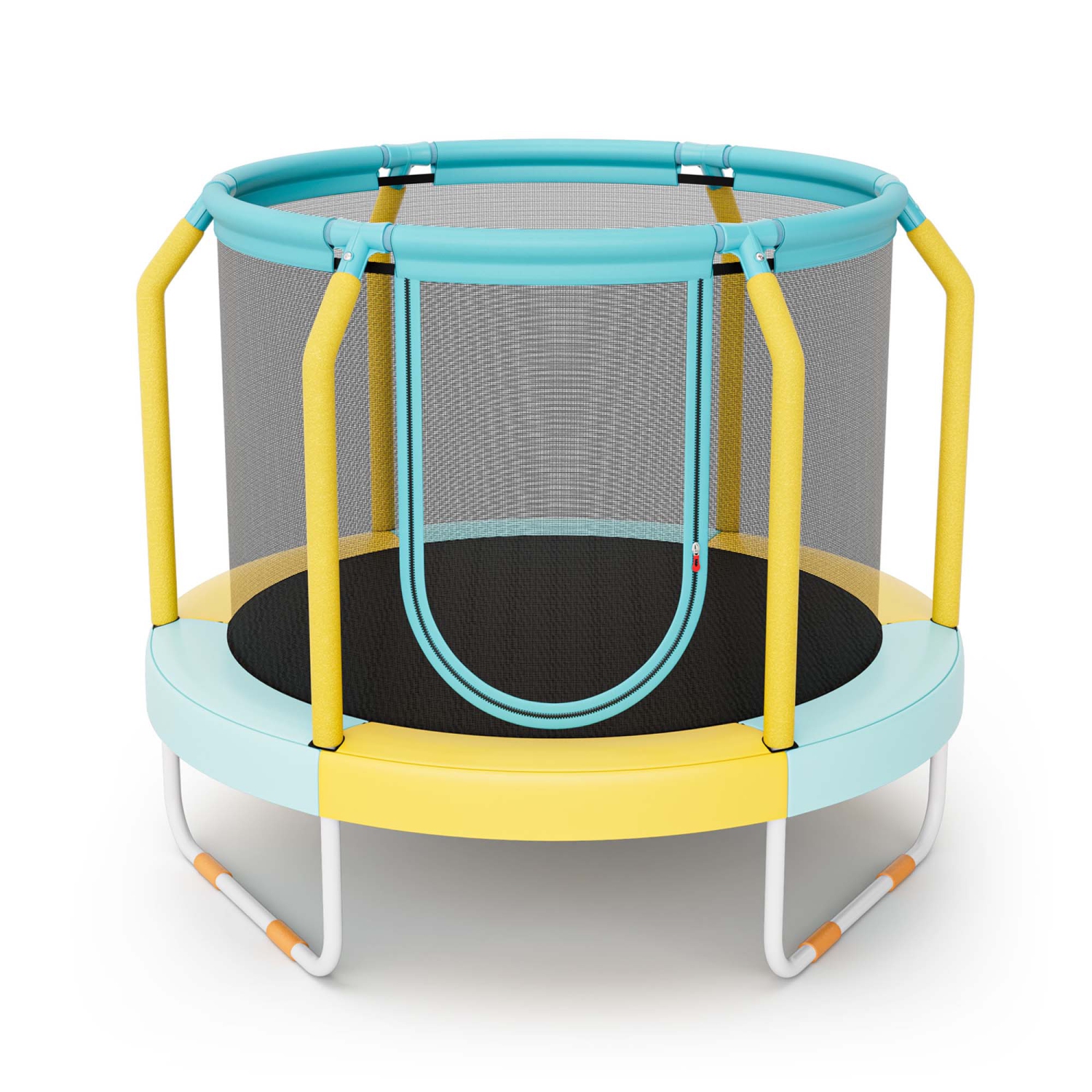 Mini trampoline de 48 po avec cadre en métal robuste à pattes en U de Costway