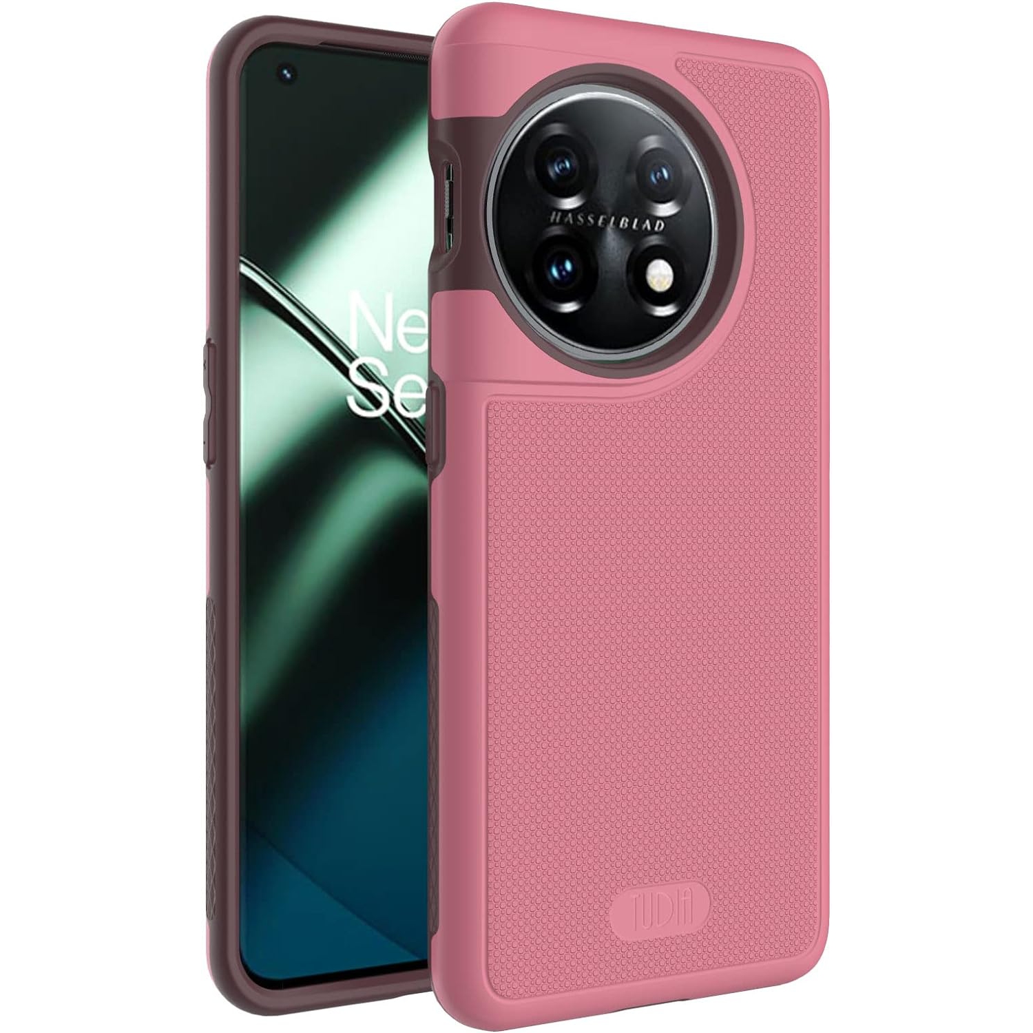 TUDIA MergeGrip OnePlus 11 Case 5G Dual Layer - Smokey Pink