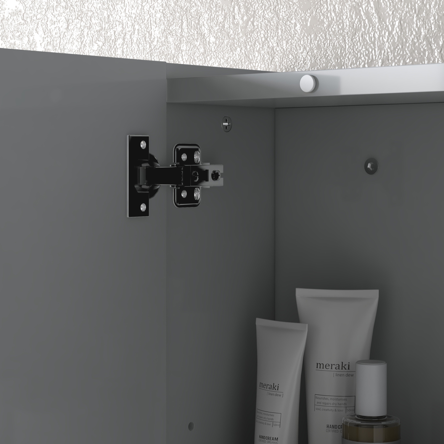 kleankin 28" x 24" Medicine Cabinet, Wall Mounted Bathroom Mirror Cabinet with Mirrored Doors, Adjustable Shelves, Grey