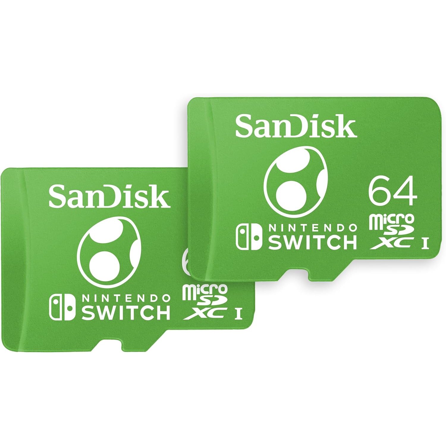 Paquet de 2 cartes microSDXC 64&nbsp;Go de SanDisk, sous licence pour Nintendo Switch - SDSQXAO-064G-GN6Z2