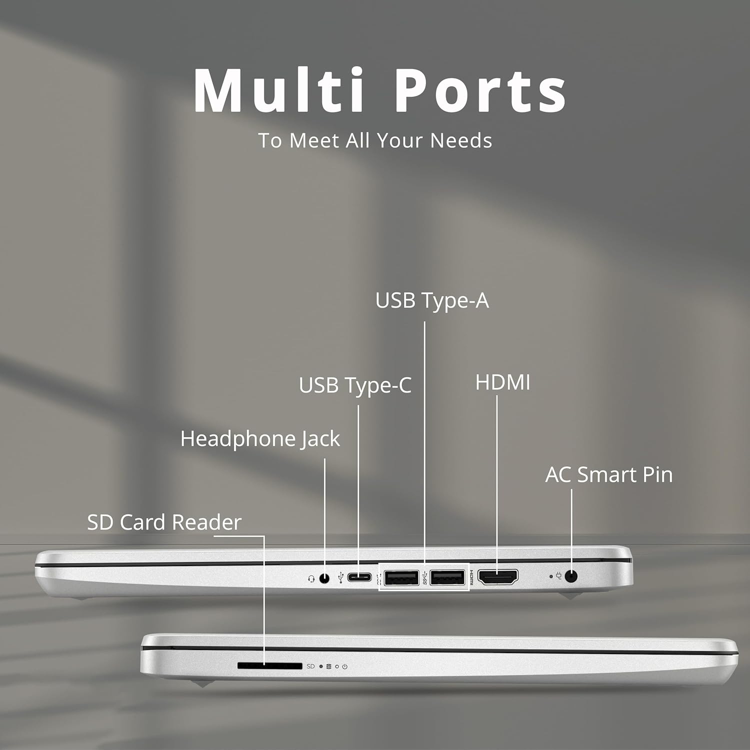 HP Stream 14" HD Laptop, AMD Athlon 3050U, 64GB eMMC, 4GB RAM, ‎Intel UHD Graphics 600, Full-size Keyboard, 720p HD Camera, 1-Year Microsoft 365,