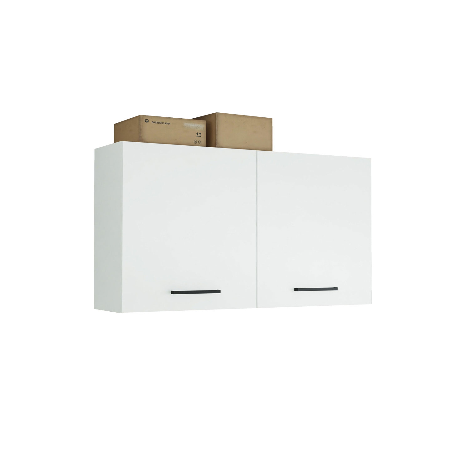 Armoire de rangement murale avec 2 portes et tablettes utilitaires de 47&nbsp;po Madesa - Blanc