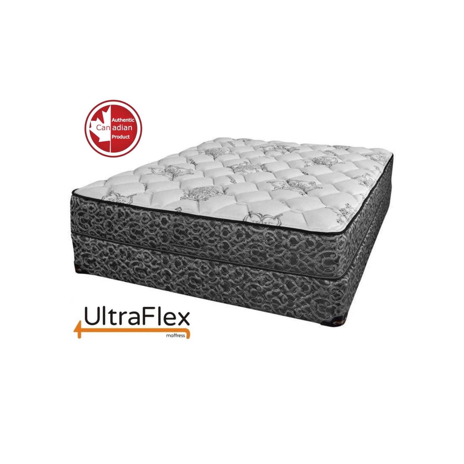 UltraFlex DESIRE- Orthopaedic Inner-Spring, CertiPUR-US® Certified Foam Encased, Eco-friendly Hybrid Mattress (Made in Canada)- Queen Size