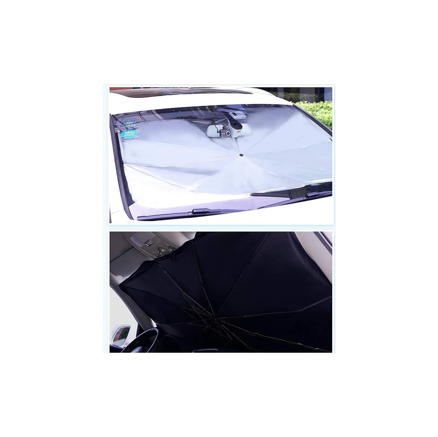 Universal Retractable Car Sunshade - UV Protection, Keeps Car Cool, Easy Installation