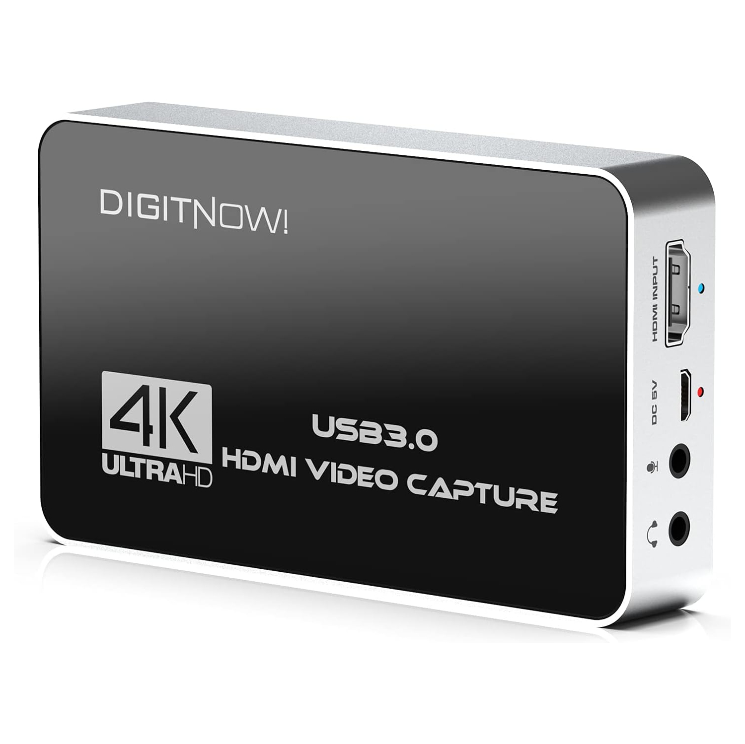 DIGITNOW 4K Video Capture Card, USB3.0 HDMI Game Capture Device with HDMI Loop-Out, 4K60 Capture No-Lag Passthrough