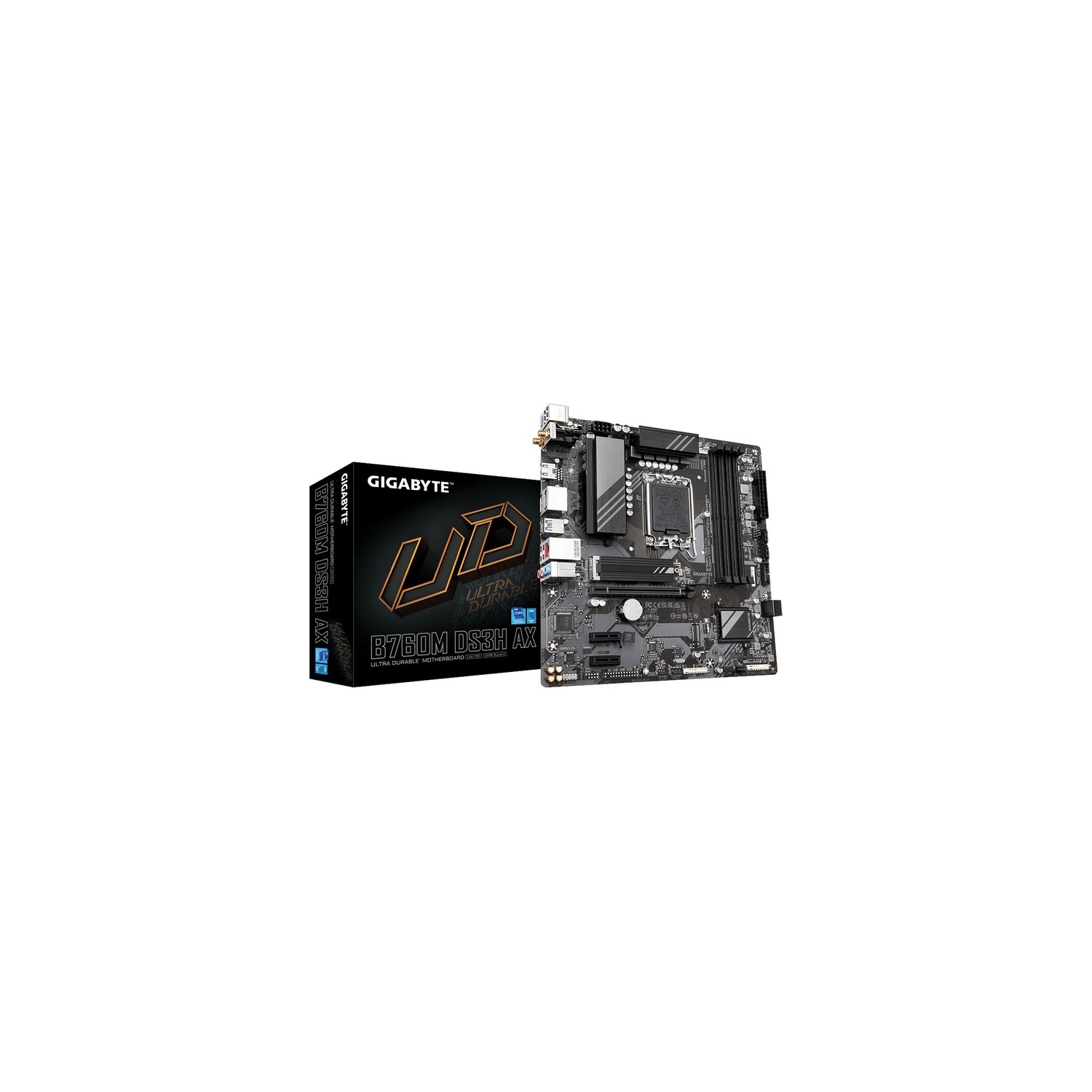 Gigabyte B760M DS3H AX Ultra Durable B760M DS3H AX Gaming Desktop Motherboard (B760MDS3HAX)