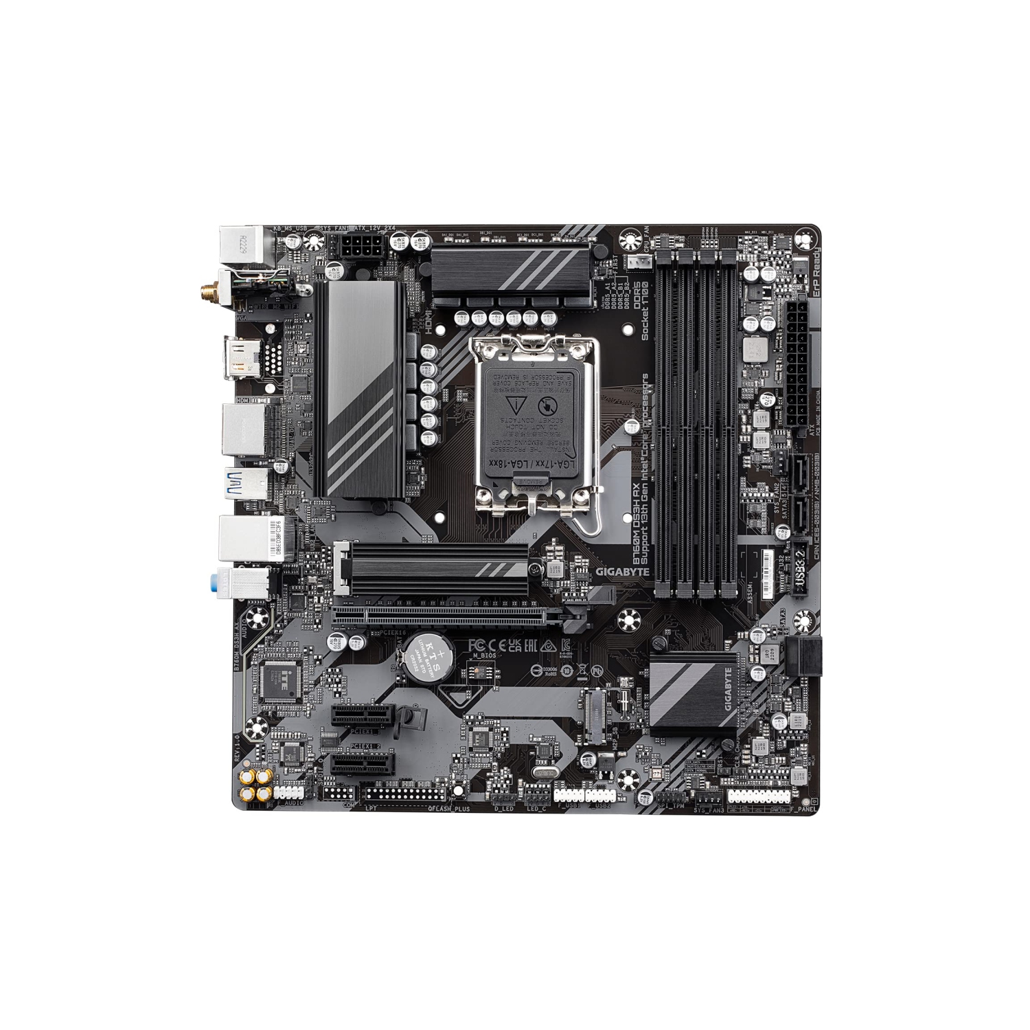 Gigabyte B760M DS3H AX Ultra Durable B760M DS3H AX Gaming Desktop Motherboard (B760MDS3HAX)