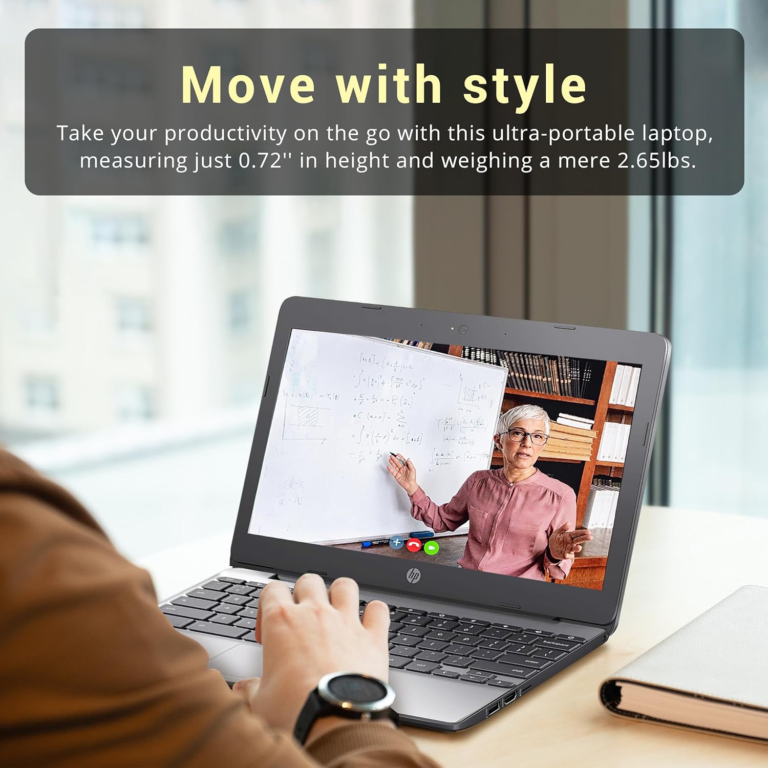 HP Chromebook 11.6" HD Anti-glare Laptop, Intel Celeron N3060, 16GB eMMC, 4GB RAM, Intel HD Graphics, Island-style Keyboard, Webcam, Chrome OS, Gray,