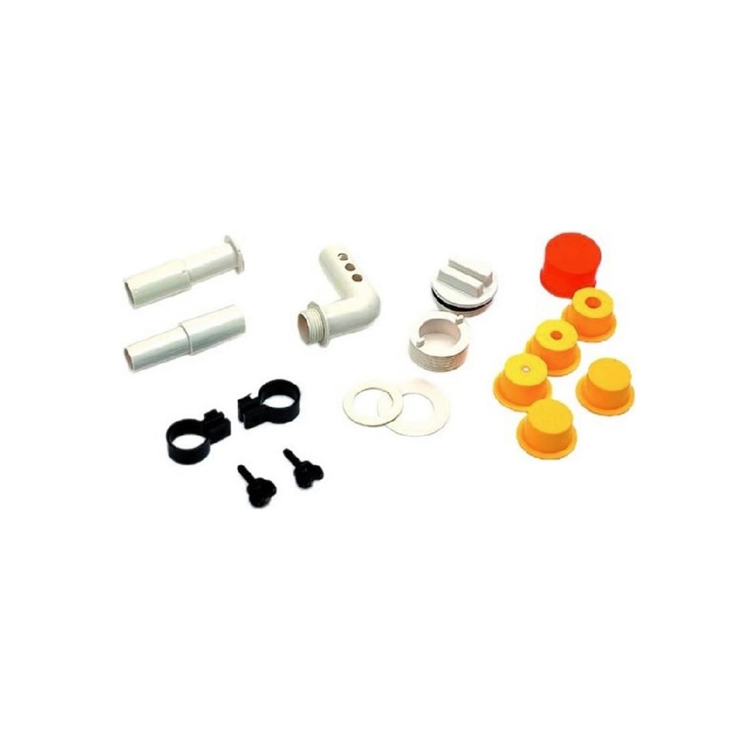 Ensemble de 14 accessoires Hydro blancs et jaunes pour piscines