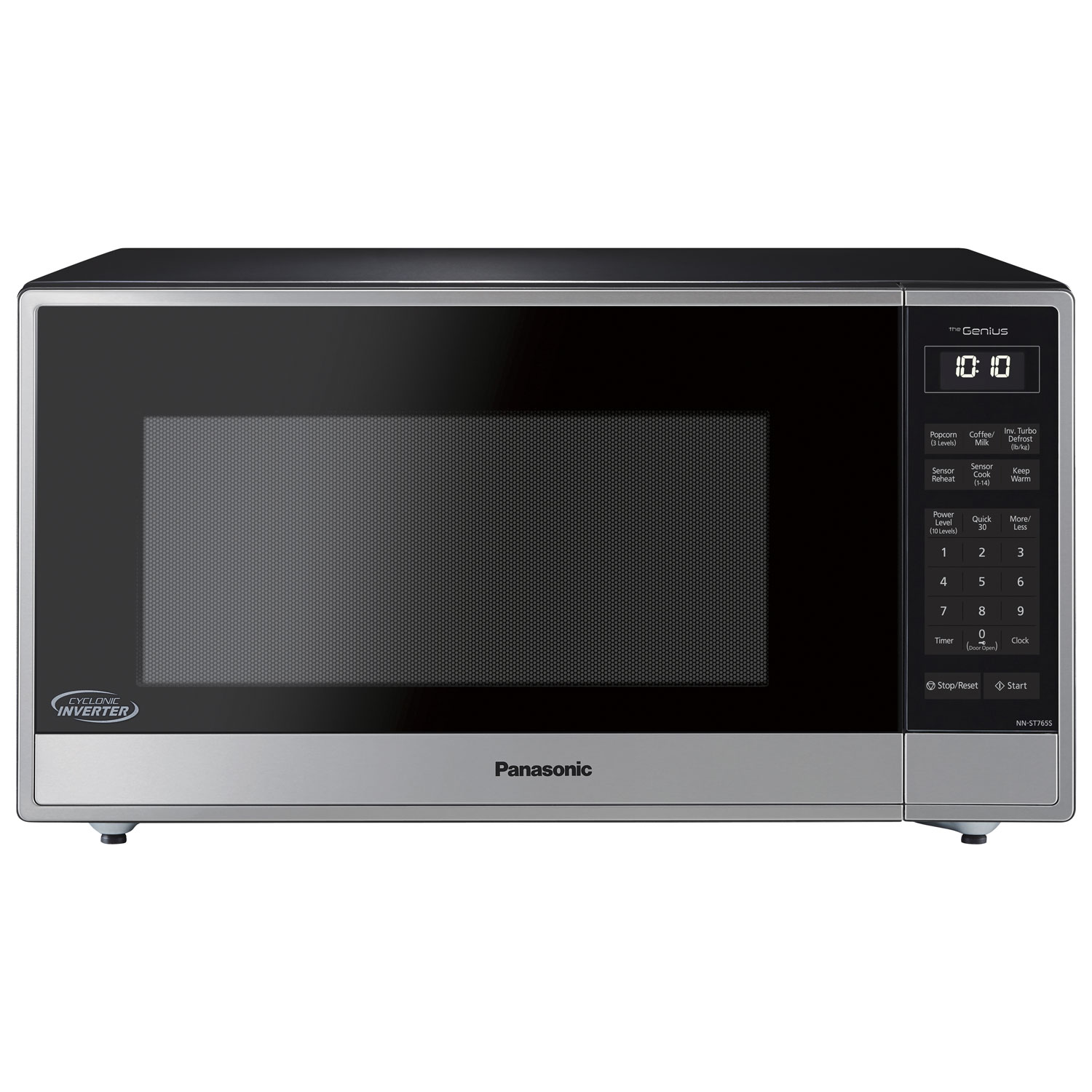 Panasonic Genius 1.6 Cu. Ft. Cyclonic Inverter Microwave (NNST765SC) - Silver