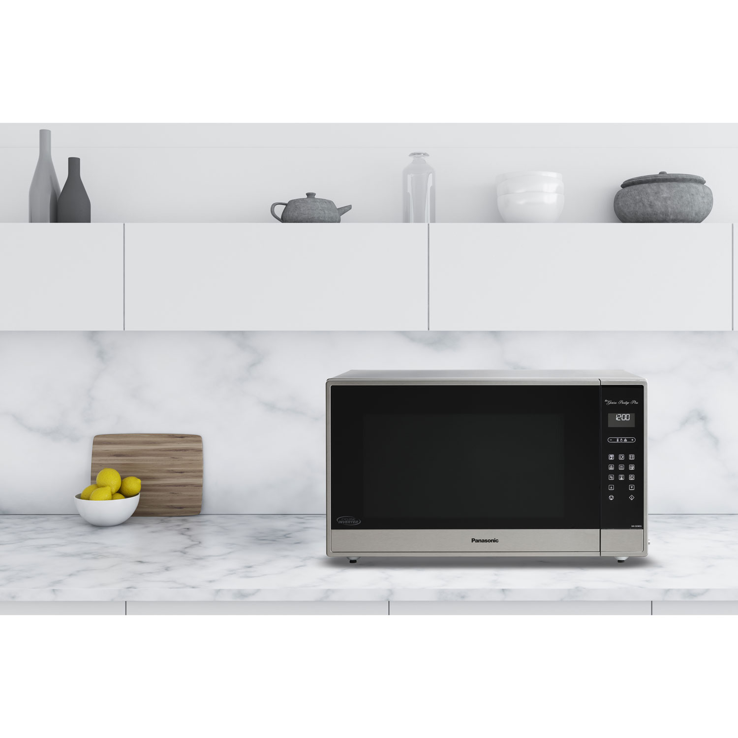 Four à micro-ondes Inverter cyclonique de 2,2 pi³ Genius Prestige Plus de Panasonic - Acier inoxydable