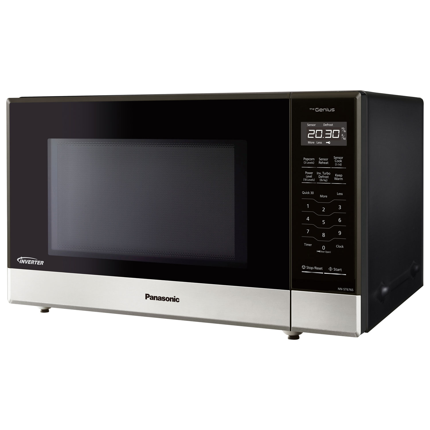Panasonic Genius 1.2 Cu. Ft. Inverter Microwave - Silver