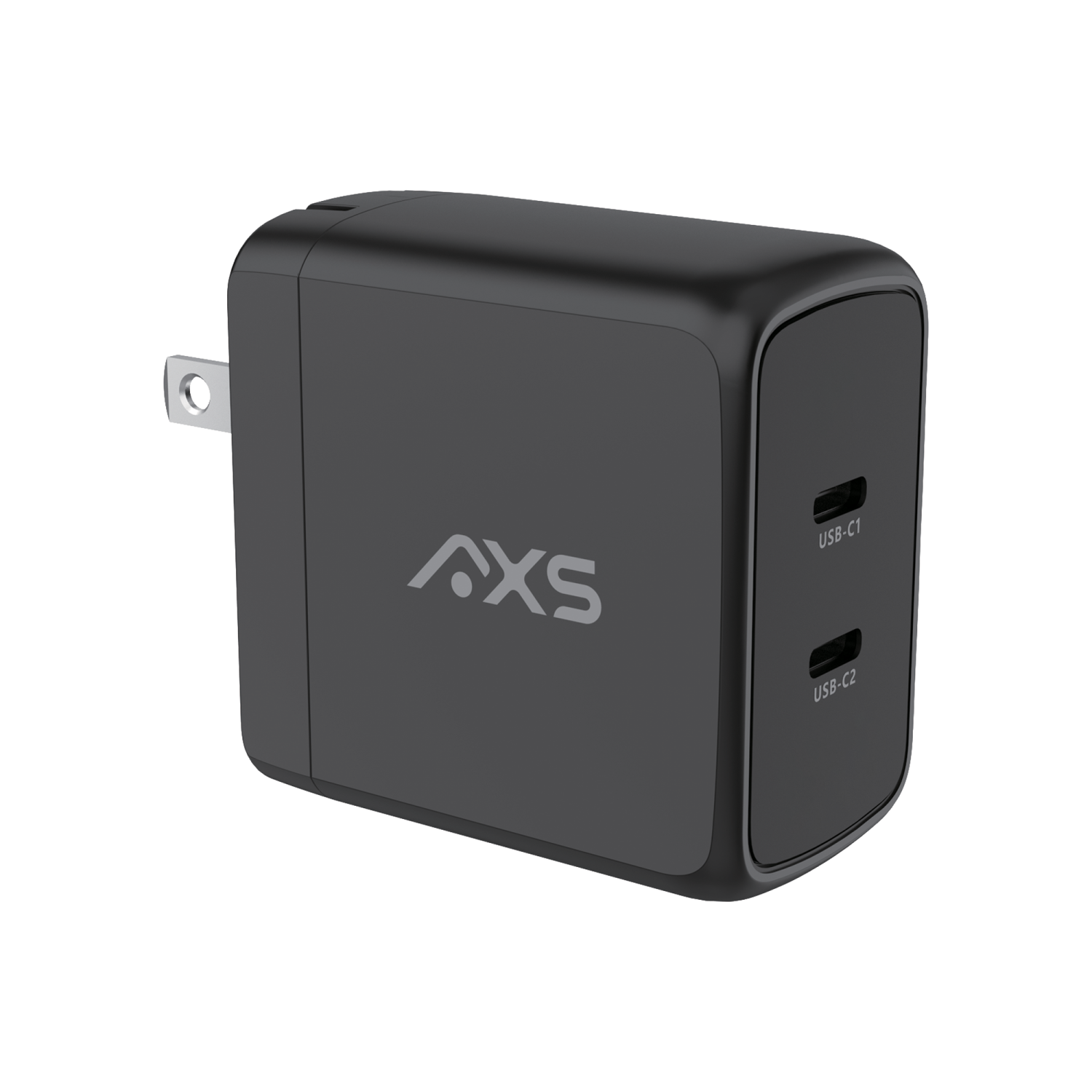 AXS 65W PROCharge Dual Port PD Compact GRS Wall Charger | Black