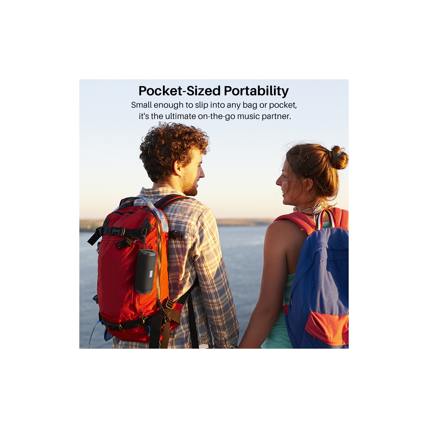 TOZO PA2 Waterproof Bluetooth Speaker Wireless Speaker Deep Bass Sound Support Calls&nbsp;-Black